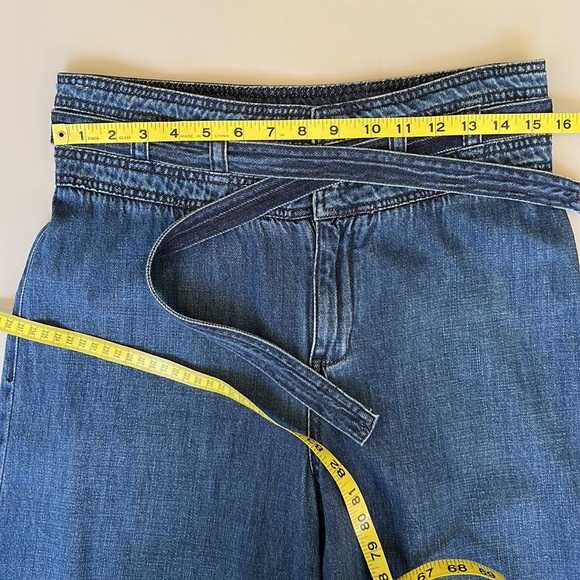 Free People Augusta Belted Flare Jean in Maytal Blue size 28 - Picture 9 of 15